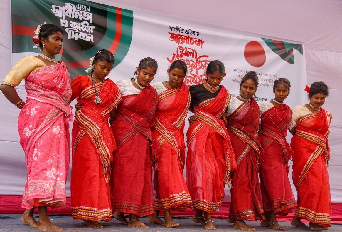 সাঁওতাল-বাঙালি শিক্ষার্থীদের ঐক্যে গাইবান্ধায় সম্প্রীতি সমাবেশ